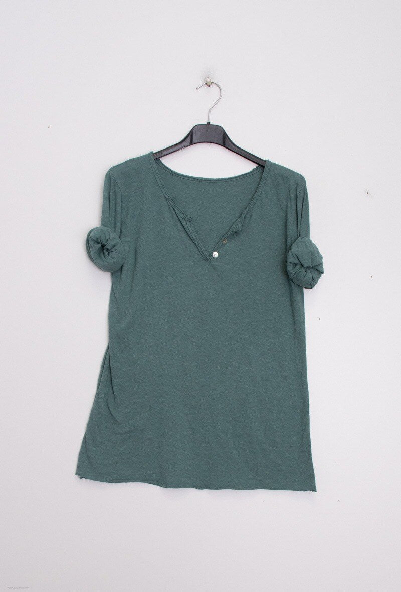 MYMLCE T-Shirt 3/4 Sleeve Celadon