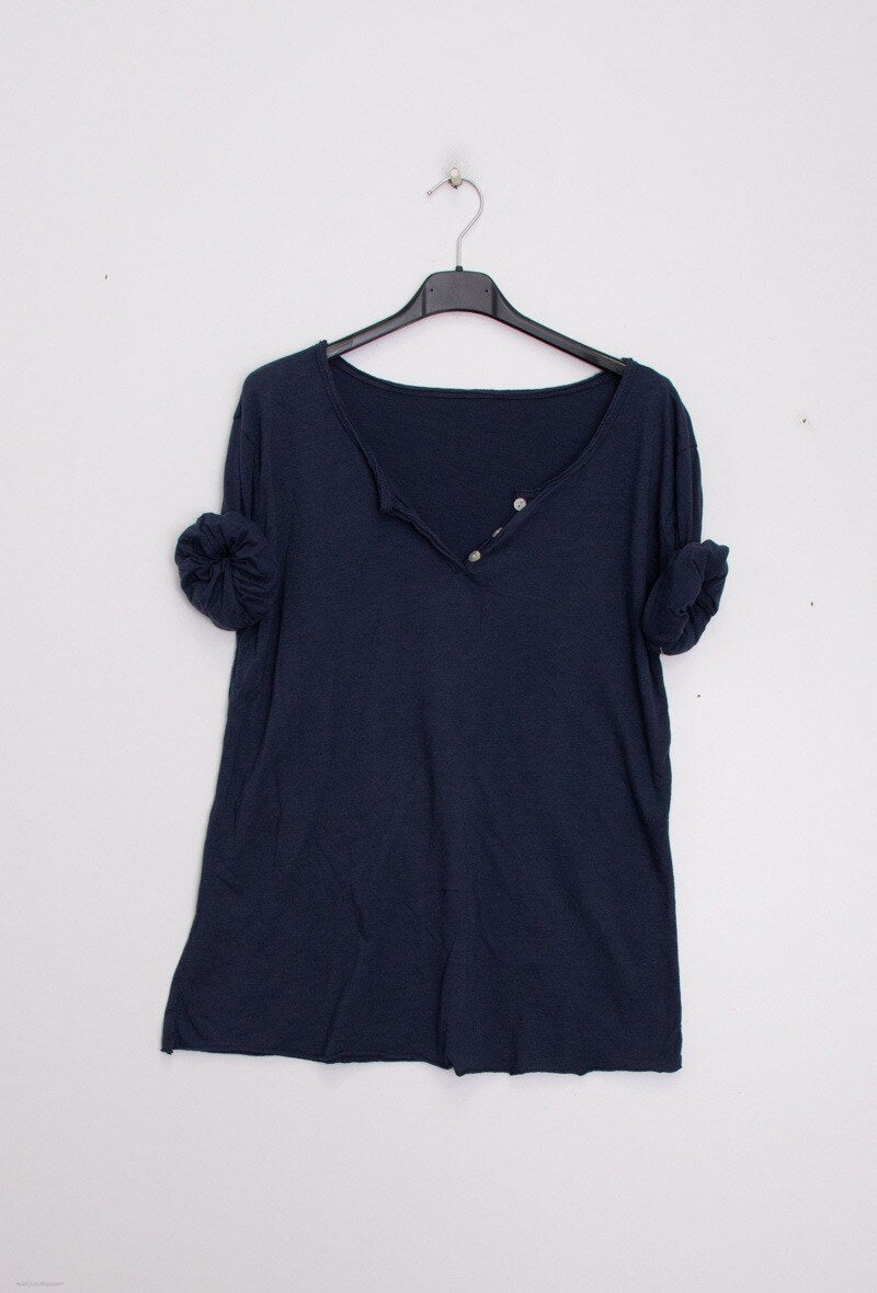 MYMLNV T-Shirt 3/4 Sleeve Navy