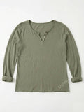 MYMLOL T-Shirt 3/4 Sleeve Olive