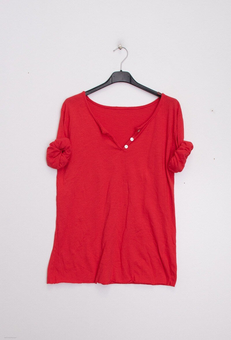 MYMLR T-Shirt 3/4 Sleeve Red