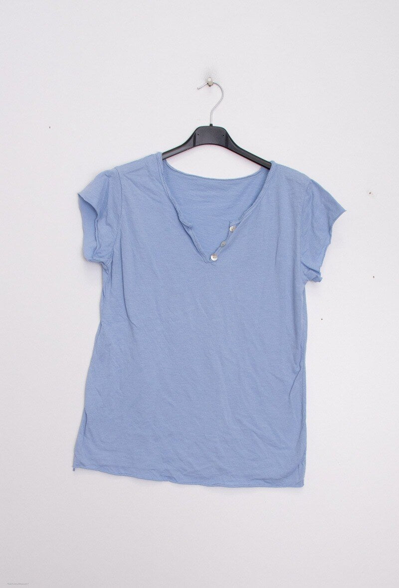 MYCTSB T-shirt Tunisian Collar Sky Blue