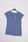 MYCTJN T-shirt Tunisian Collar Jeans