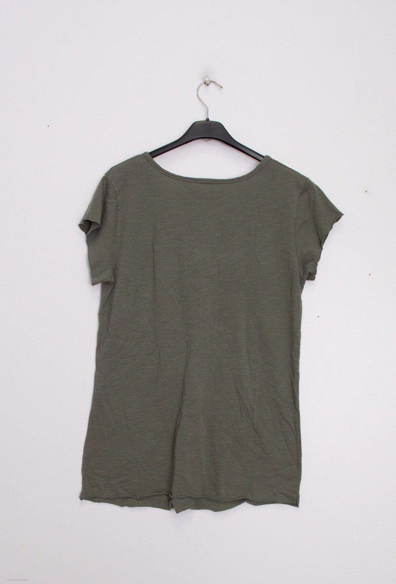 MYCTKK T-shirt Tunisian Collar Kaki