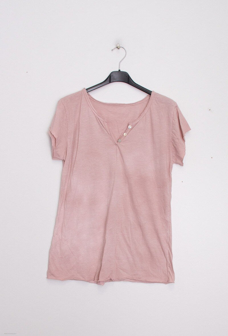 MYCTPK T-shirt Tunisian Collar Pink