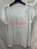 MYVBRS V-Neck T-shirt Darling Rose Shadow