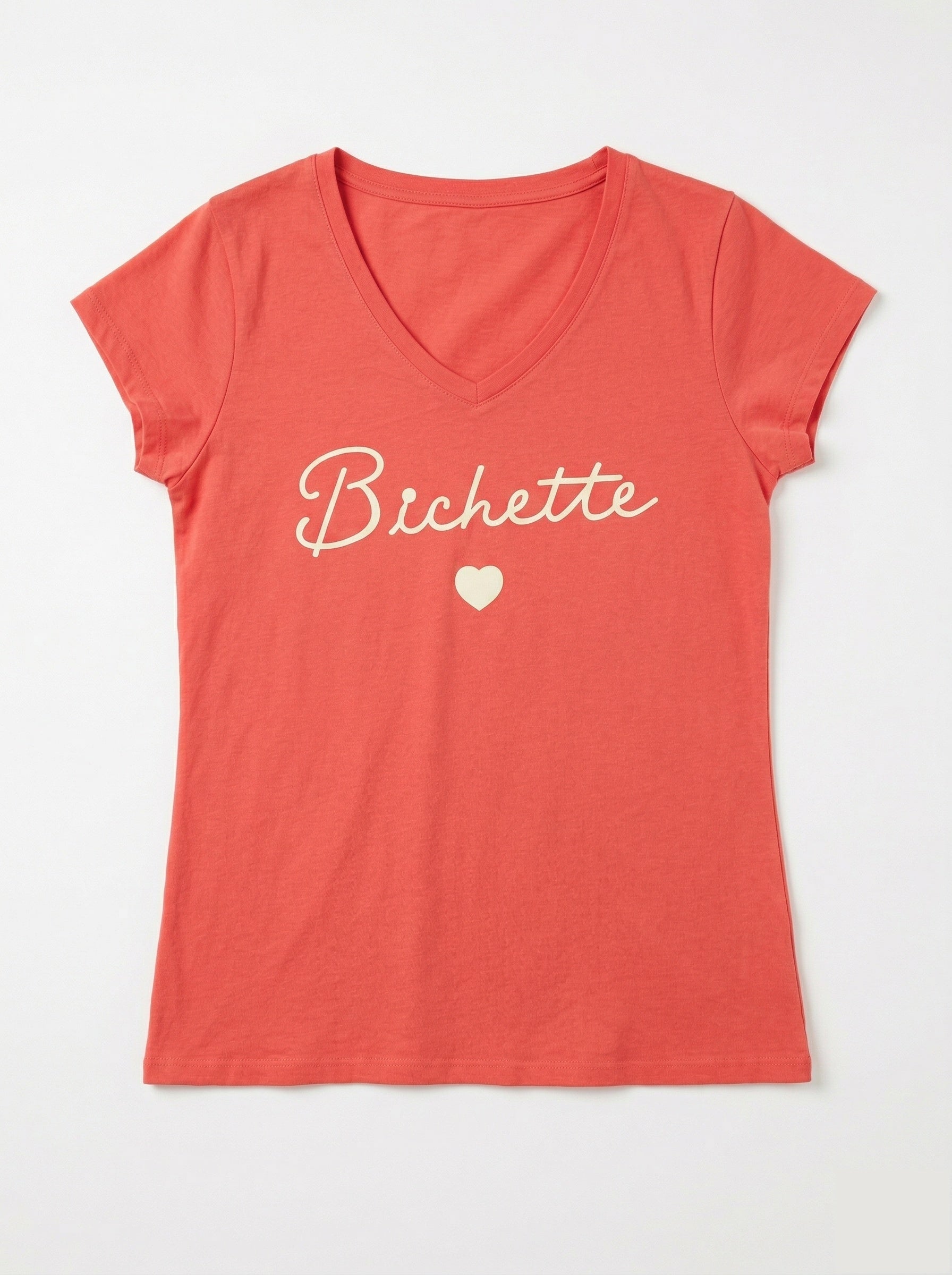MYVBCR V-Neck T-shirt Darling Coral