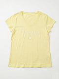 MYVBY V-Neck T-shirt Darling Yellow