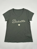 MYVBKK V-Neck T-shirt Darling Kaki