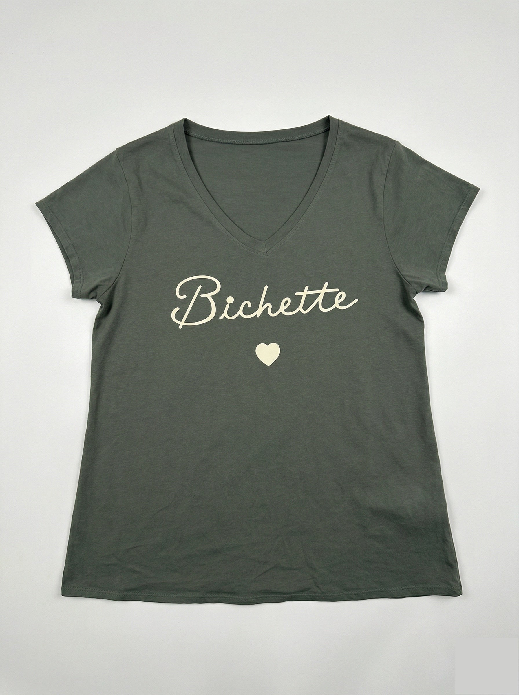 MYVBKK V-Neck T-shirt Darling Kaki