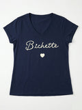 MYVBNV V-Neck T-shirt Darling Navy