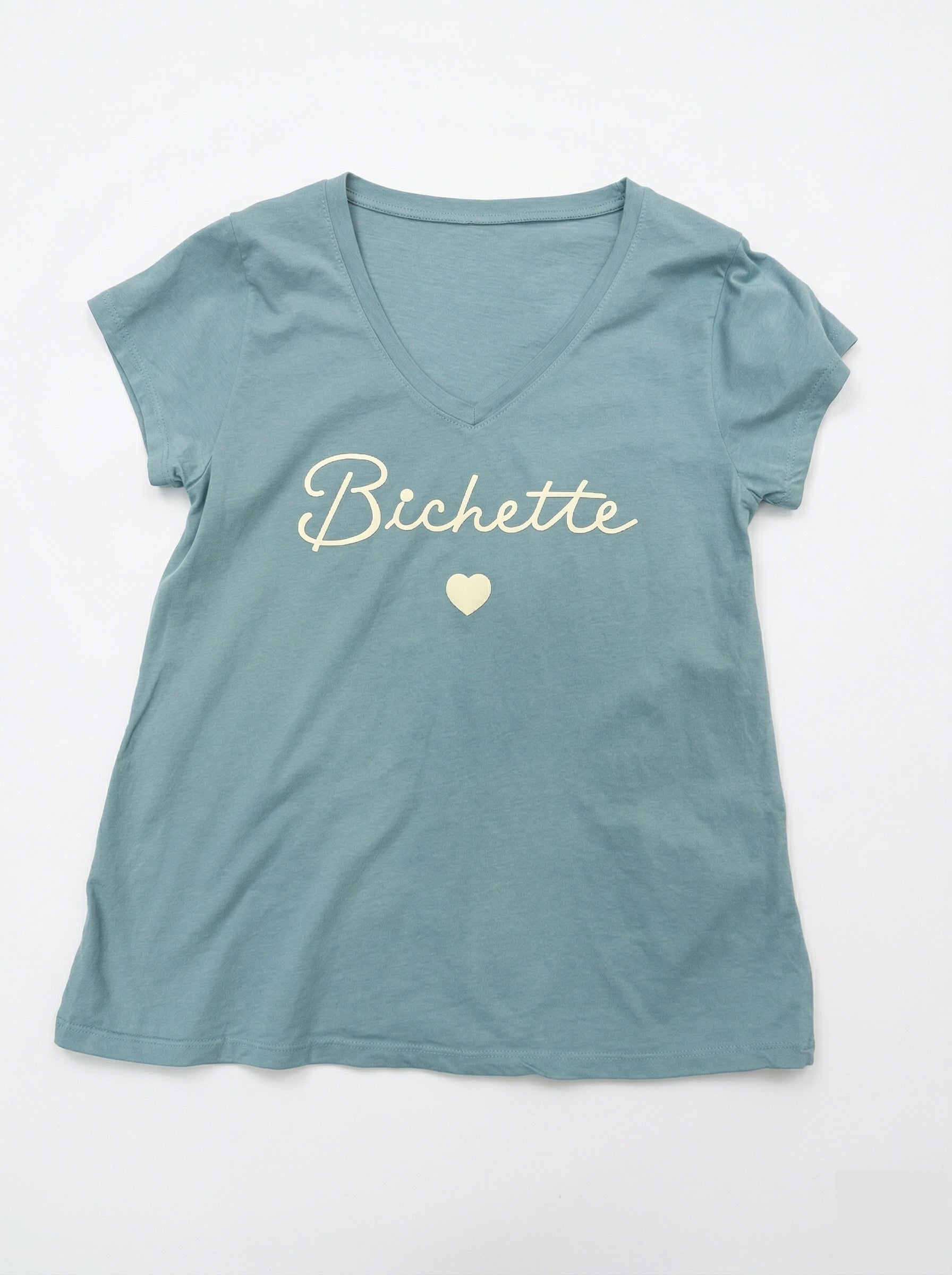 MYVBAM V-Neck T-shirt Darling Aqua Marine