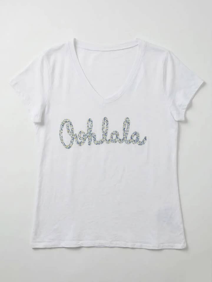 MYVOLBL V-Neck T-shirt Oohlala Liberty Blue