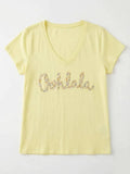 MYVOLY V-Neck T-shirt Oohlala Liberty Yellow