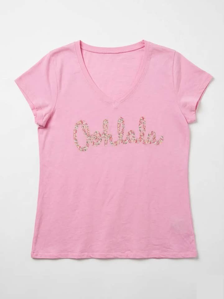 MYVOLPK V-Neck T-shirt Oohlala Liberty Pink