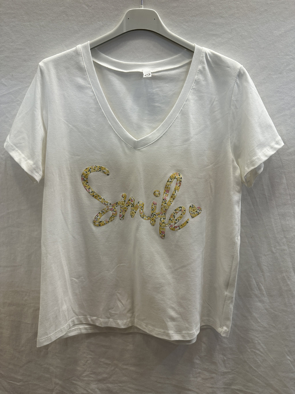 MYSVBY "Smile" V-neck T-shirt Blazing Yellow