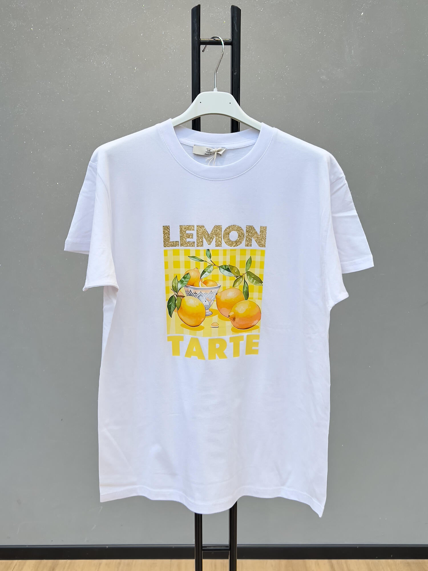 VLTLEWH Lemon Print T-Shirt White