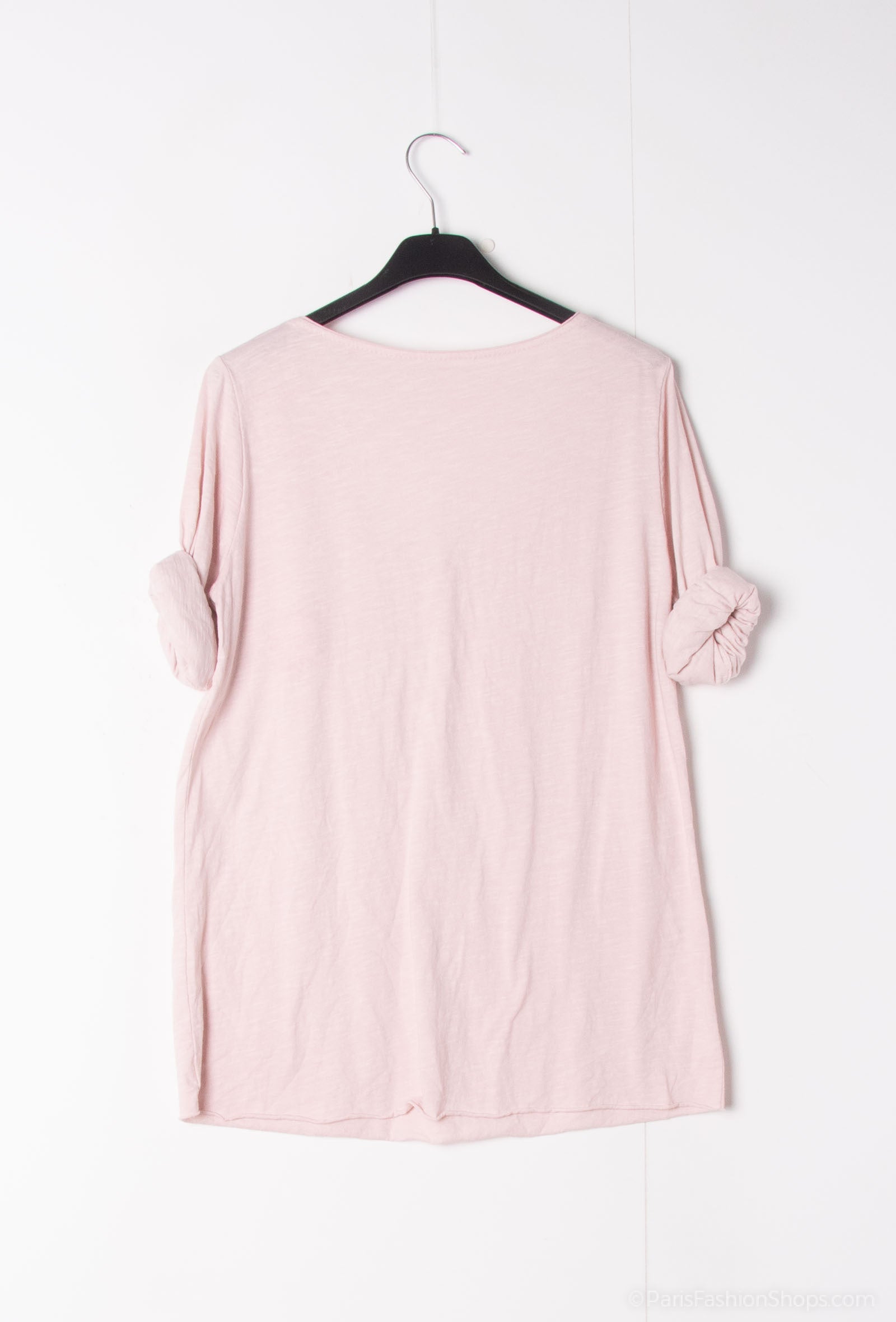 MYCCISNU Cotton t-shirt corded in Sunny Nude