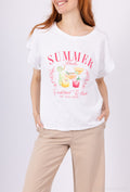 MYCPISW Cotton t-shirt printed in Summer White