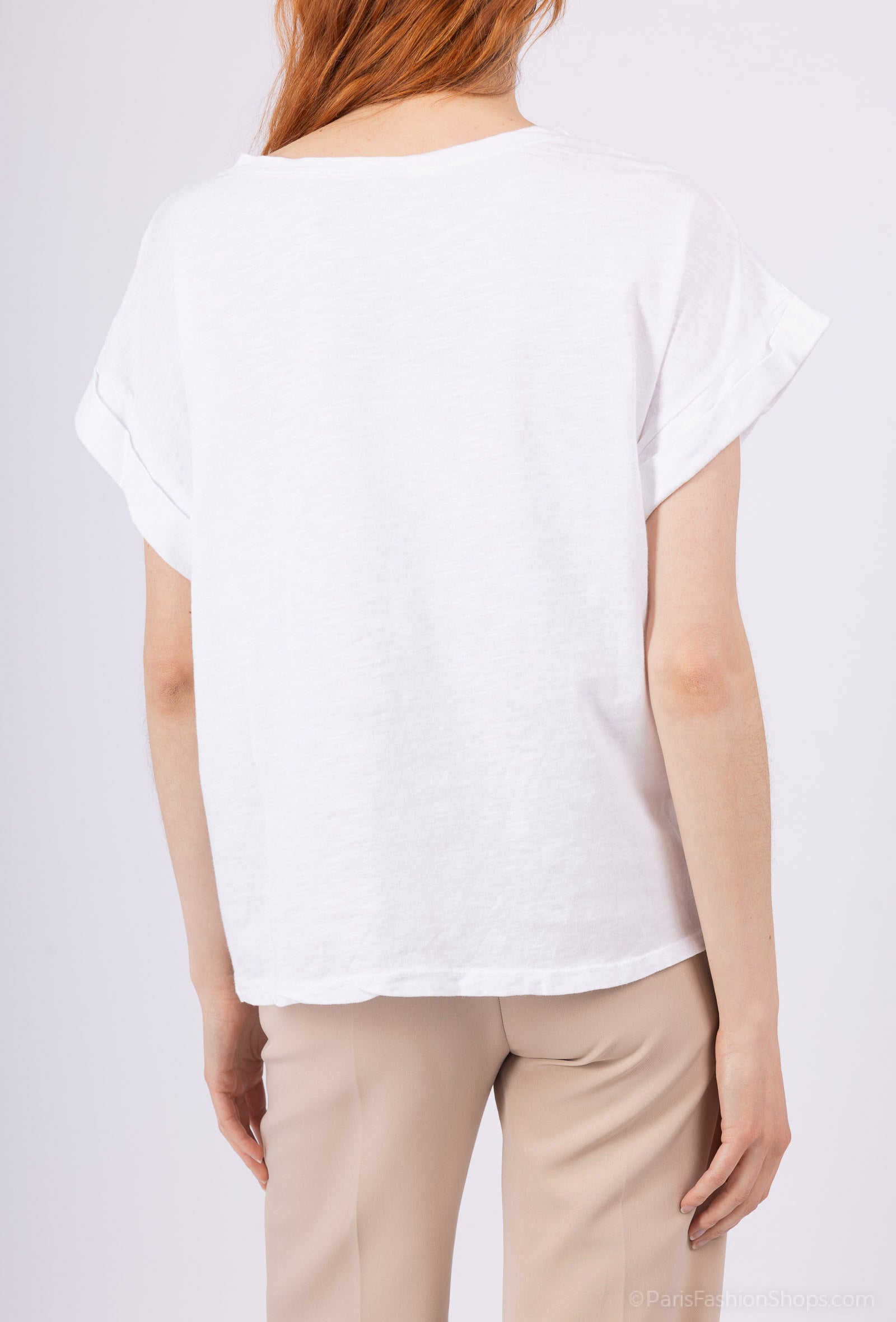 MYCPISW Cotton t-shirt printed in Summer White