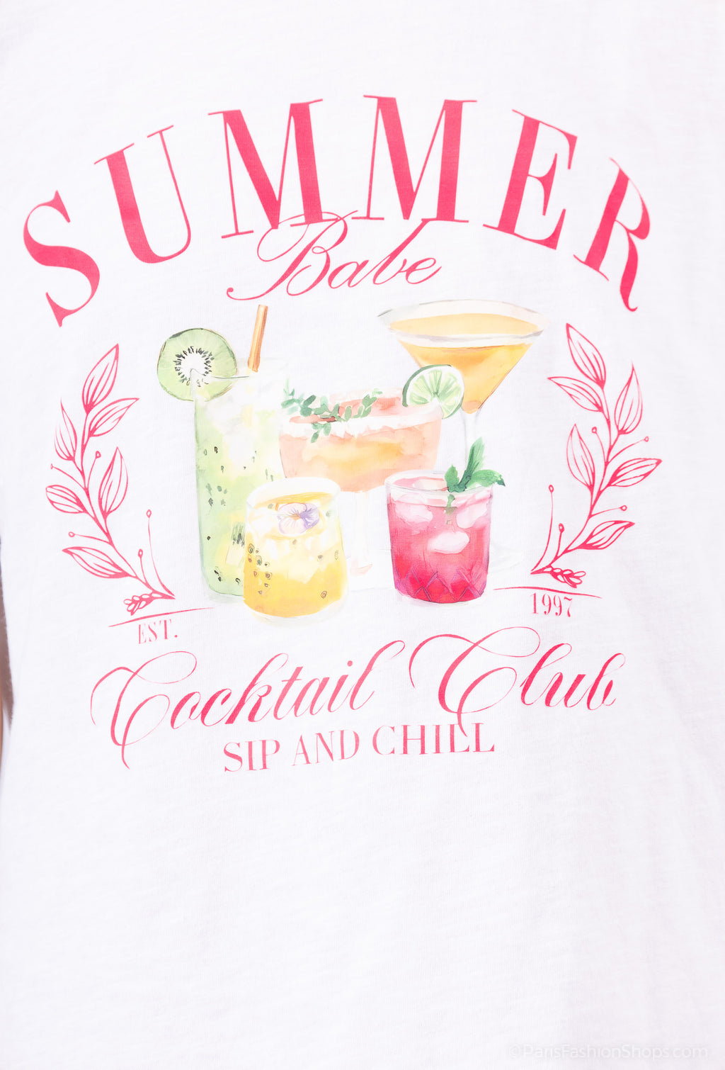 MYCPISW Cotton t-shirt printed in Summer White