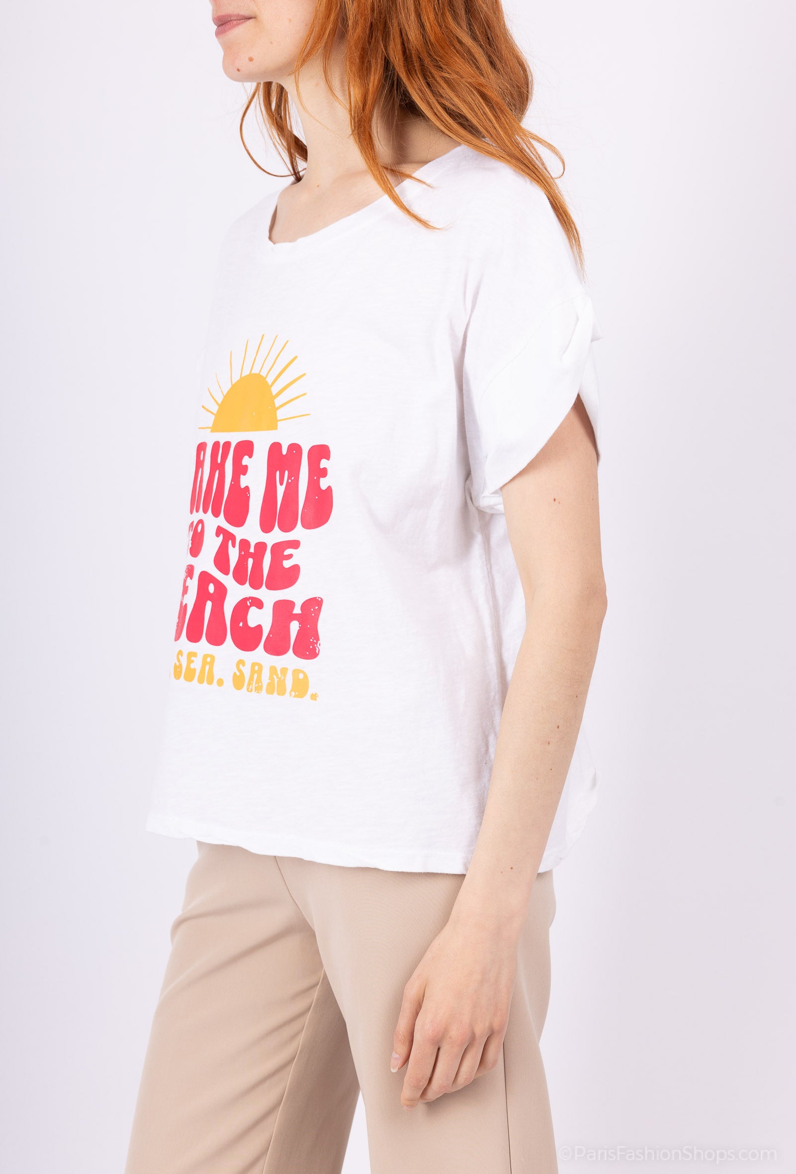 MYCPITW Cotton t-shirt printed in Take Me White