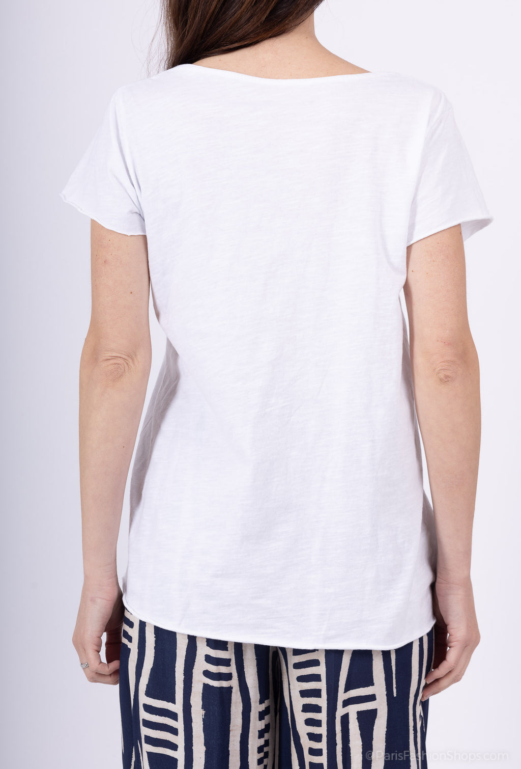 MYCPTRW Cotton t-shirt printed with teddy rhinestones White