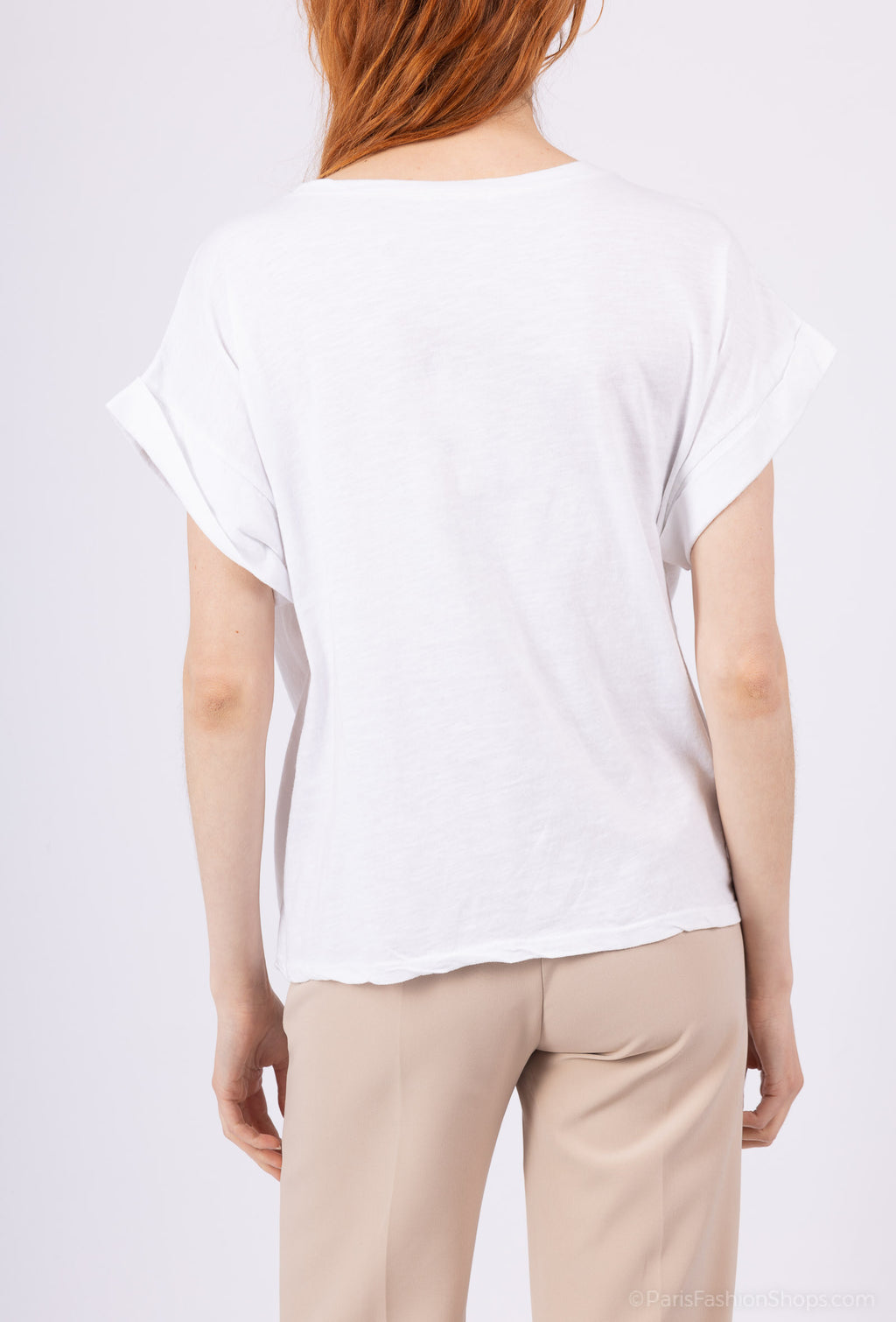 MYBPCW Beach printed cotton t-shirt White