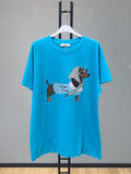 VLTPPCY Trendy Puppy T-Shirt Cyan