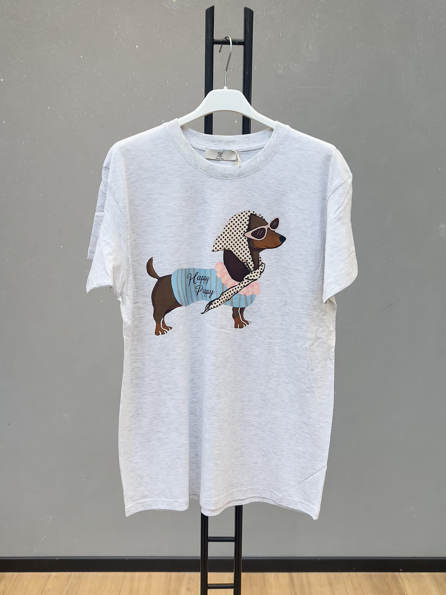 VLTPPLG Trendy Puppy T-Shirt Light Grey