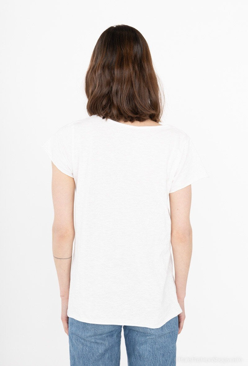 MYEACW T-shirt Star Collar White