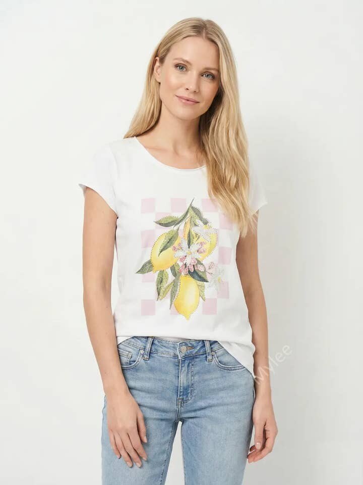MYLBW Lemon Blossom T-shirt White