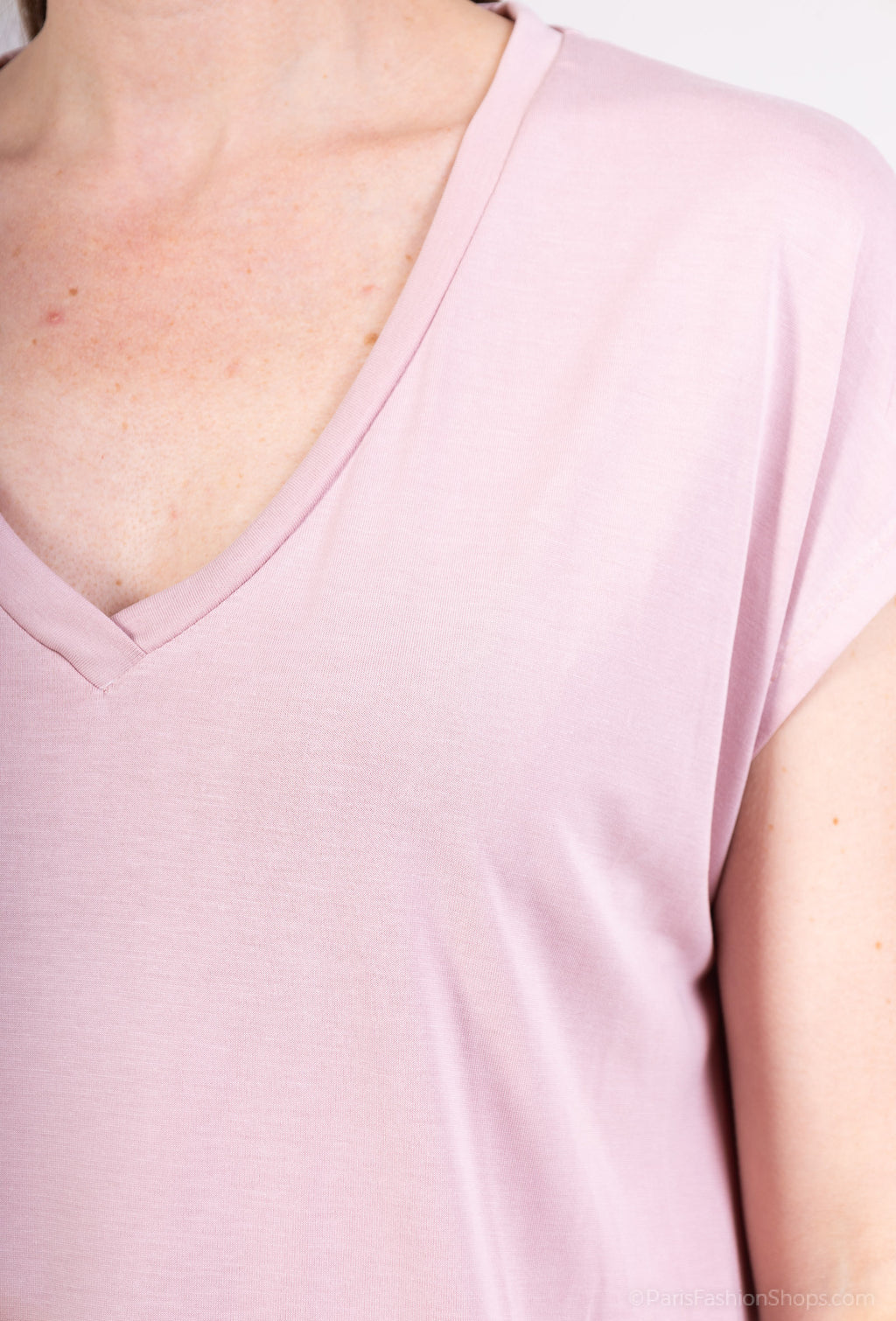 MYFVNU Fluid viscose t-shirt Nude