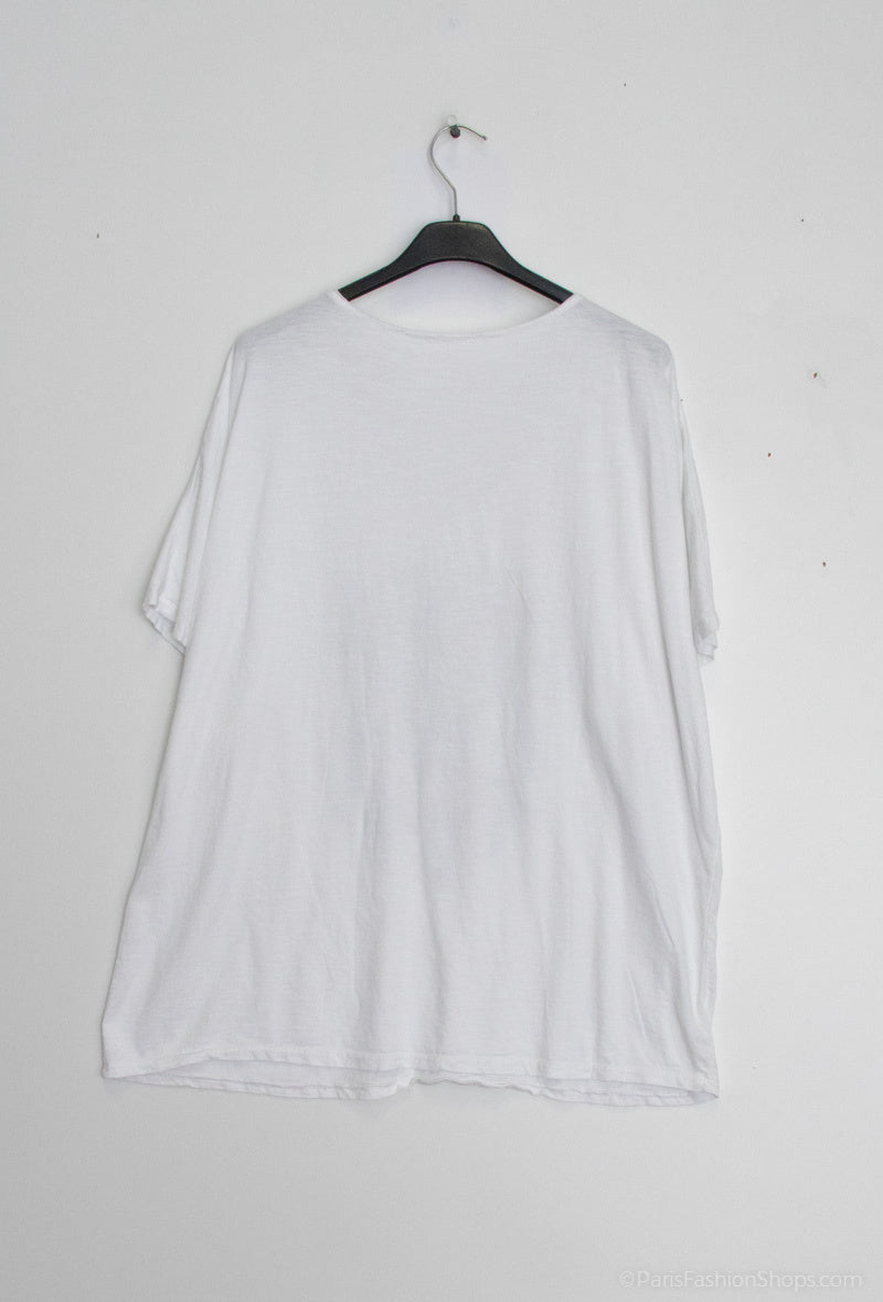 MYLSDCW Large size dream catcher t-shirt White