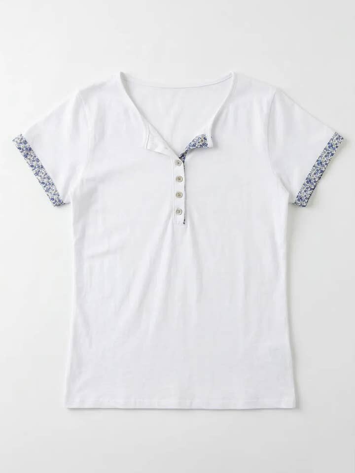 MYLHEB Liberty Henley T-shirt Estate Blue
