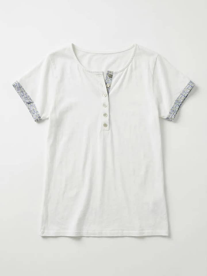 MYLHBL Liberty Henley T-shirt Blue