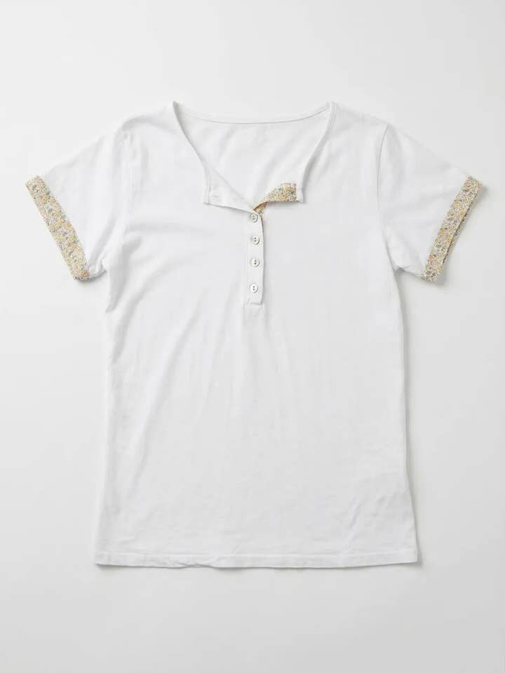 MYLHLY Liberty Henley T-shirt Light Yellow