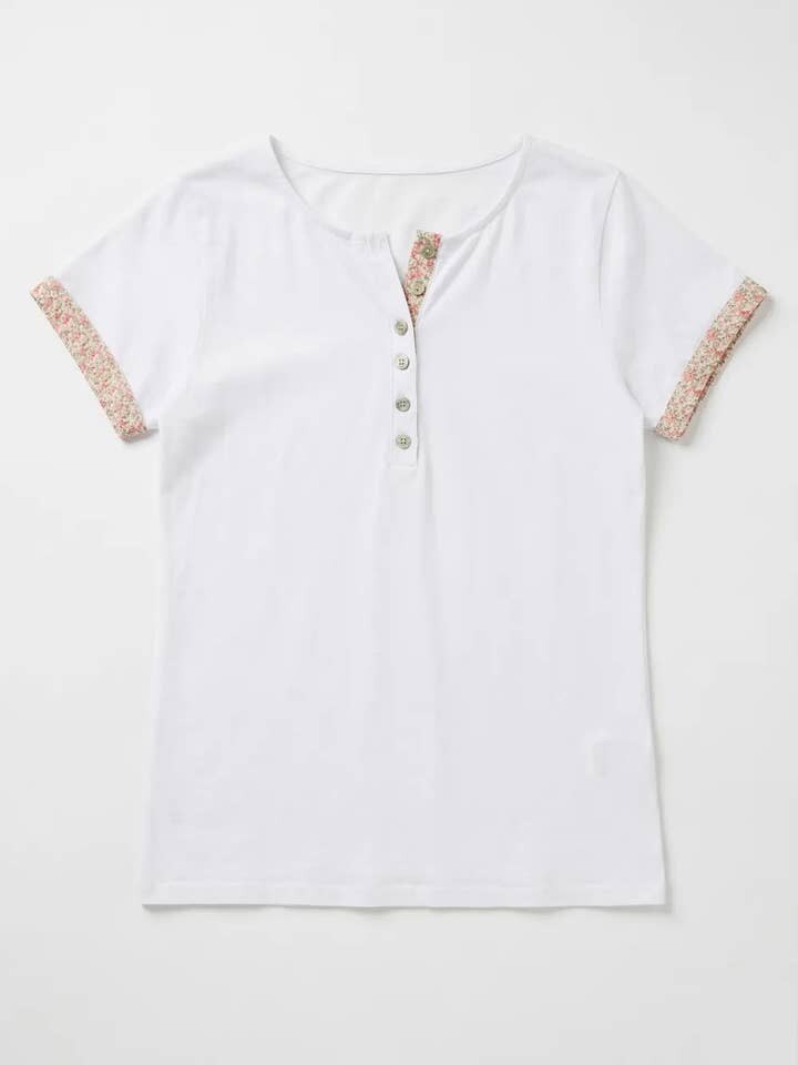 MYLHSA Liberty Henley T-shirt Salmon