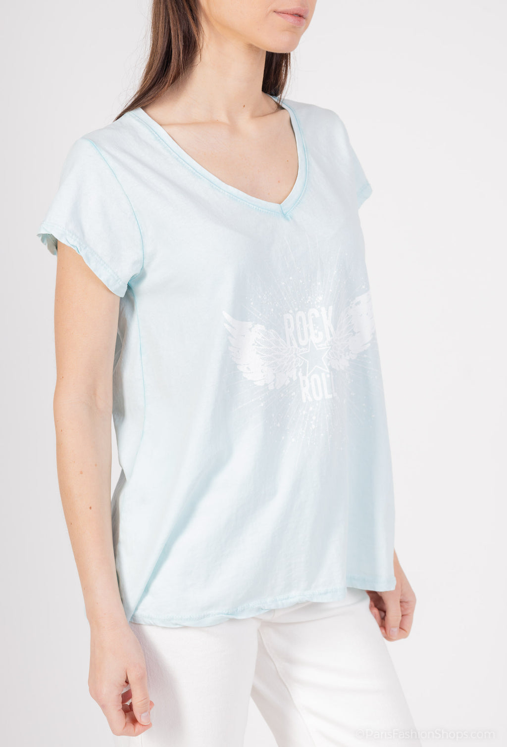MYRPAM R&R printed t-shirt Aqua Marine