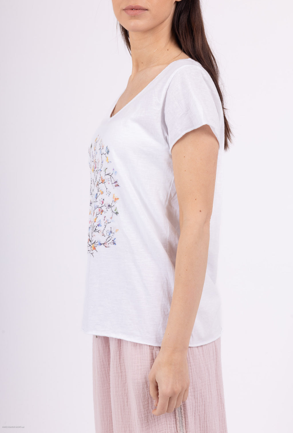 MYBPW Butterfly printed t-shirt White