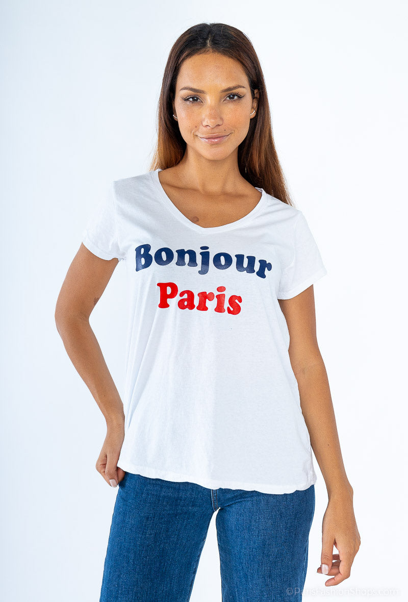 MYHPPW Hello Paris printed t-shirt White