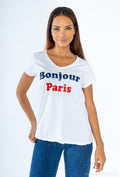 MYHPPW Hello Paris printed t-shirt White