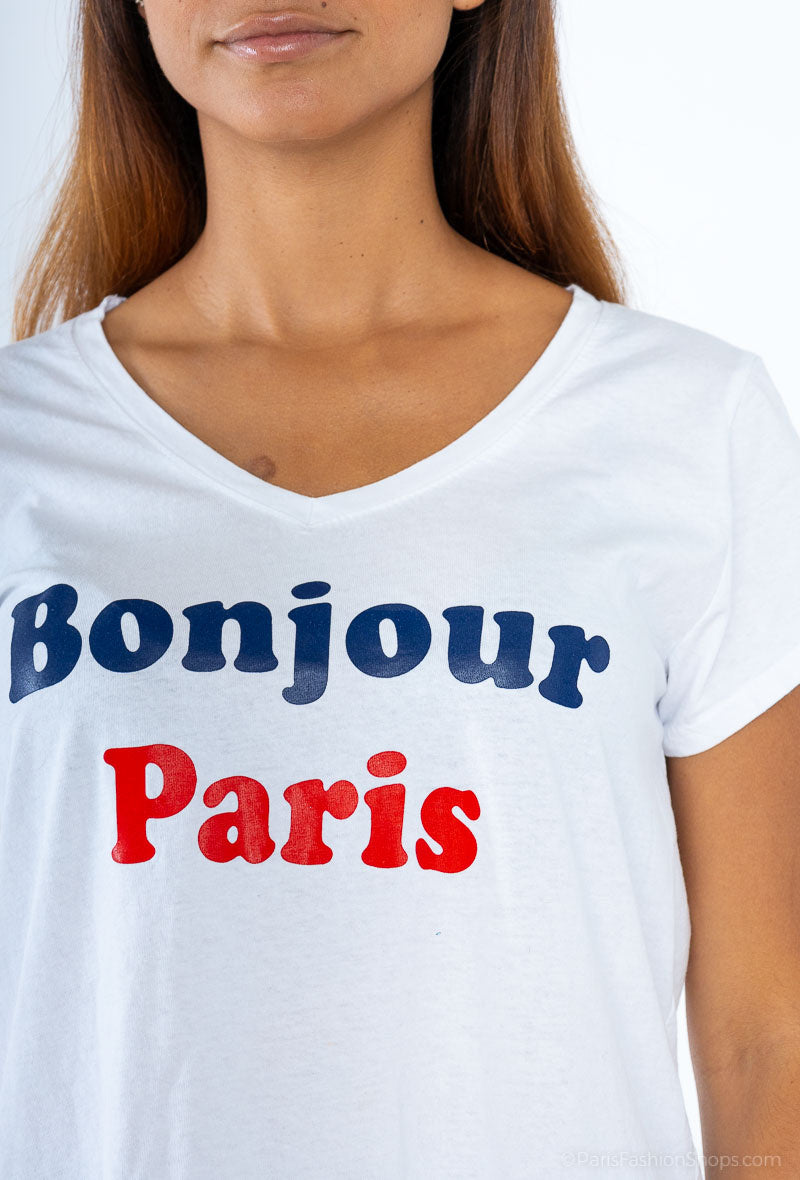 MYHPPW Hello Paris printed t-shirt White