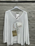 ZOT076WH Printed T-Shirt White