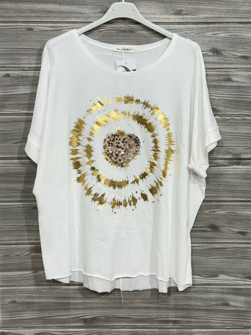 ZOT055WH Horse Logo Cotton T-Shirt White