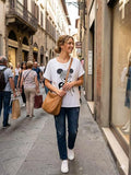 ZOT005WH Mickey Print Cotton T-Shirt White