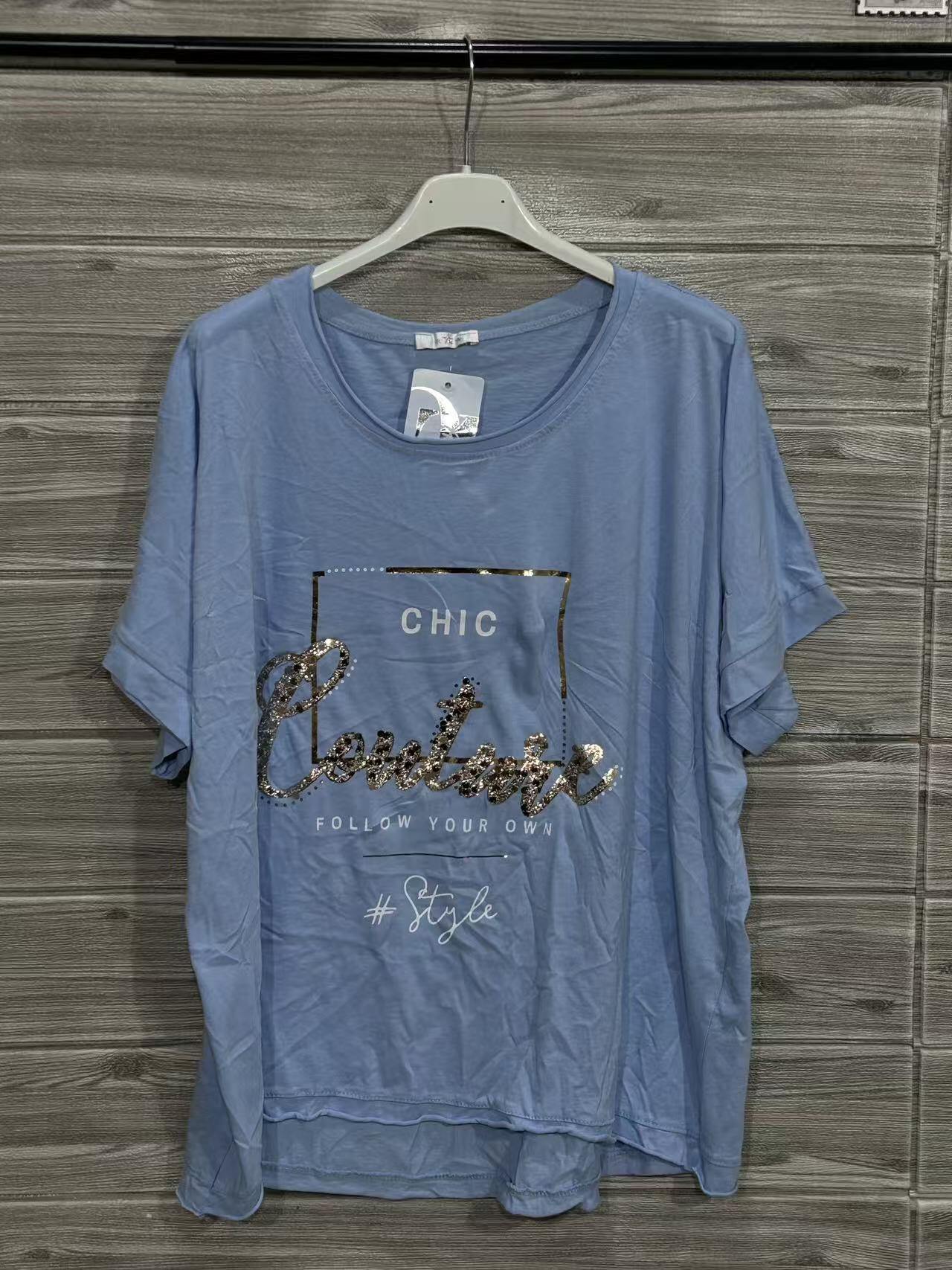 ZOT032SB L'Amour Cotton T-Shirt Sky Blue