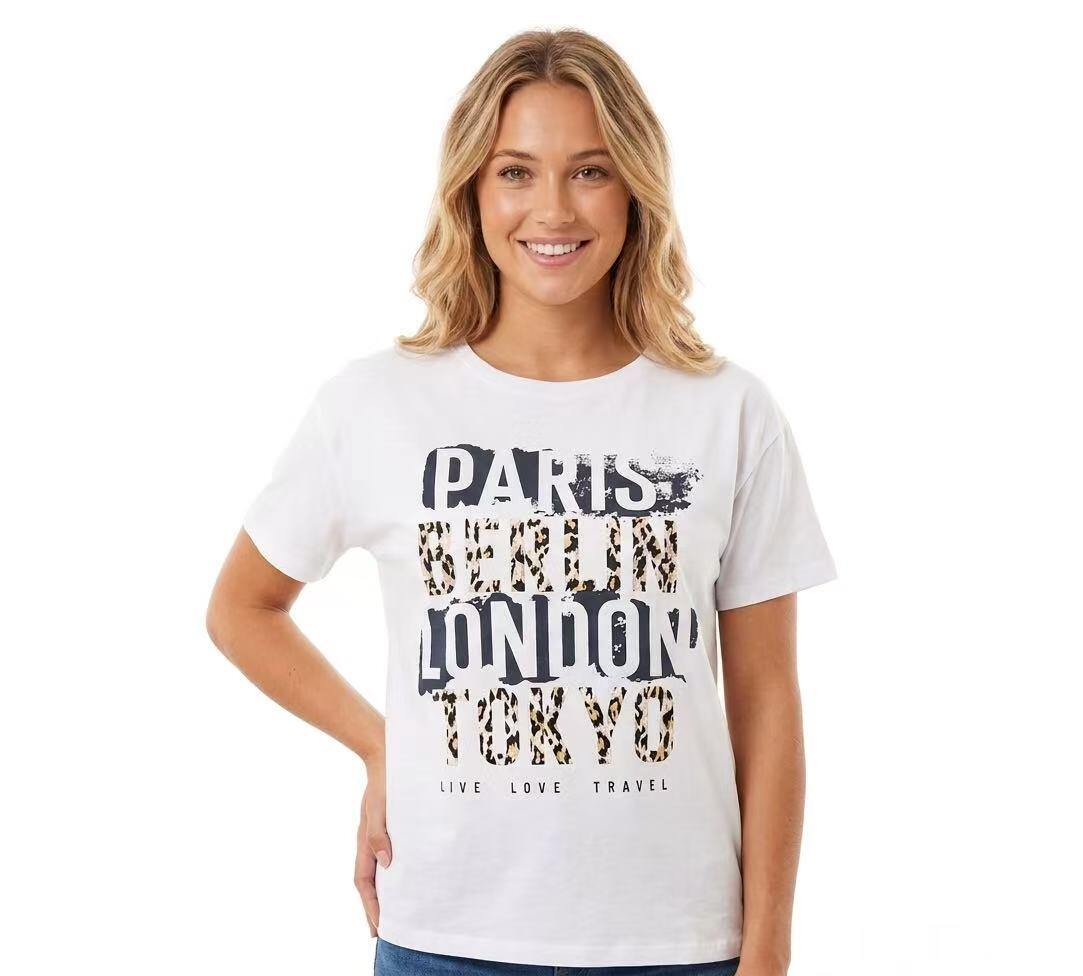 ZOT050DB Paris Berlin Cotton T-Shirt Dark Blue