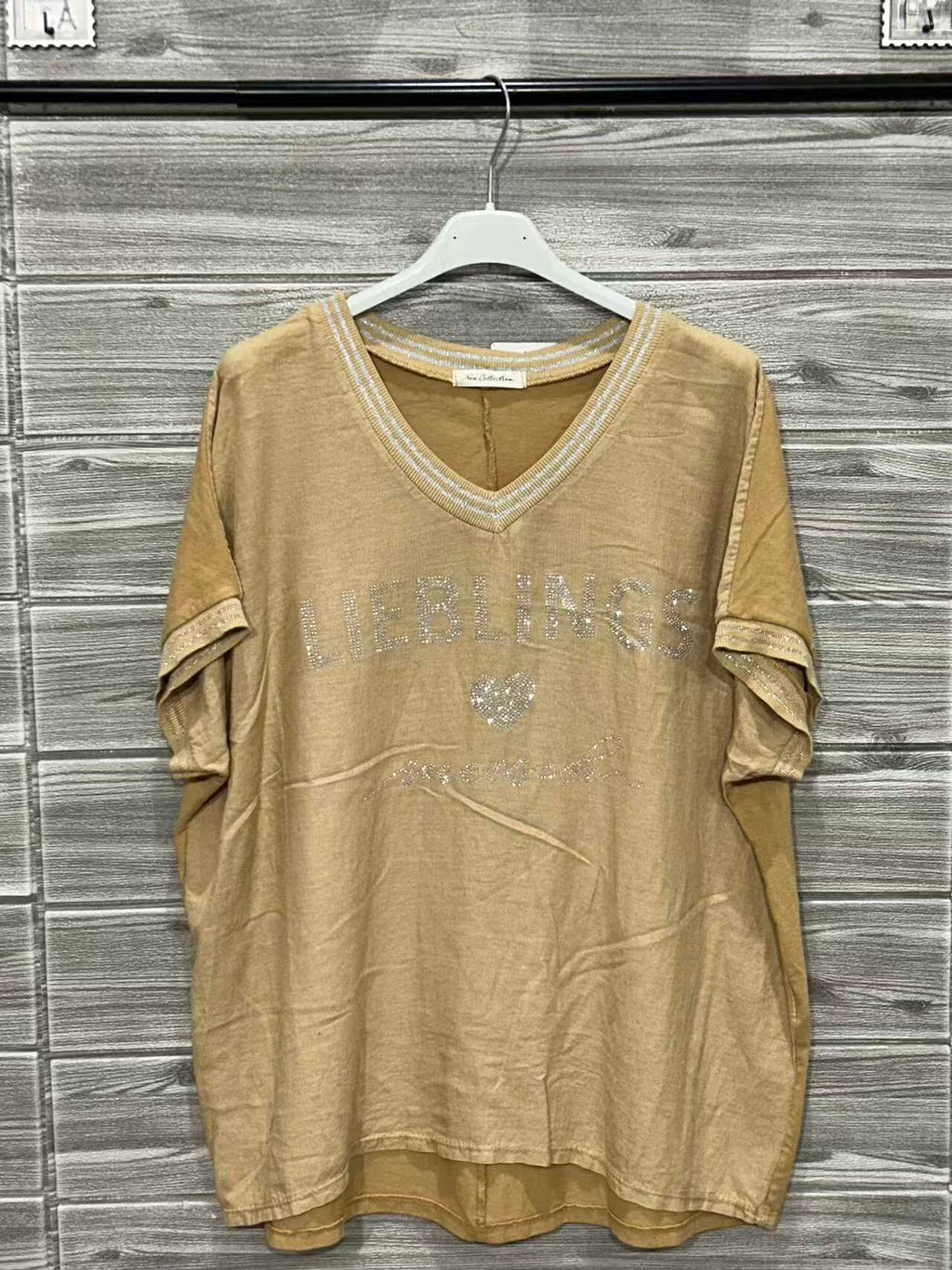 ZOT030C Cap Sleeve Cotton Top Caramel