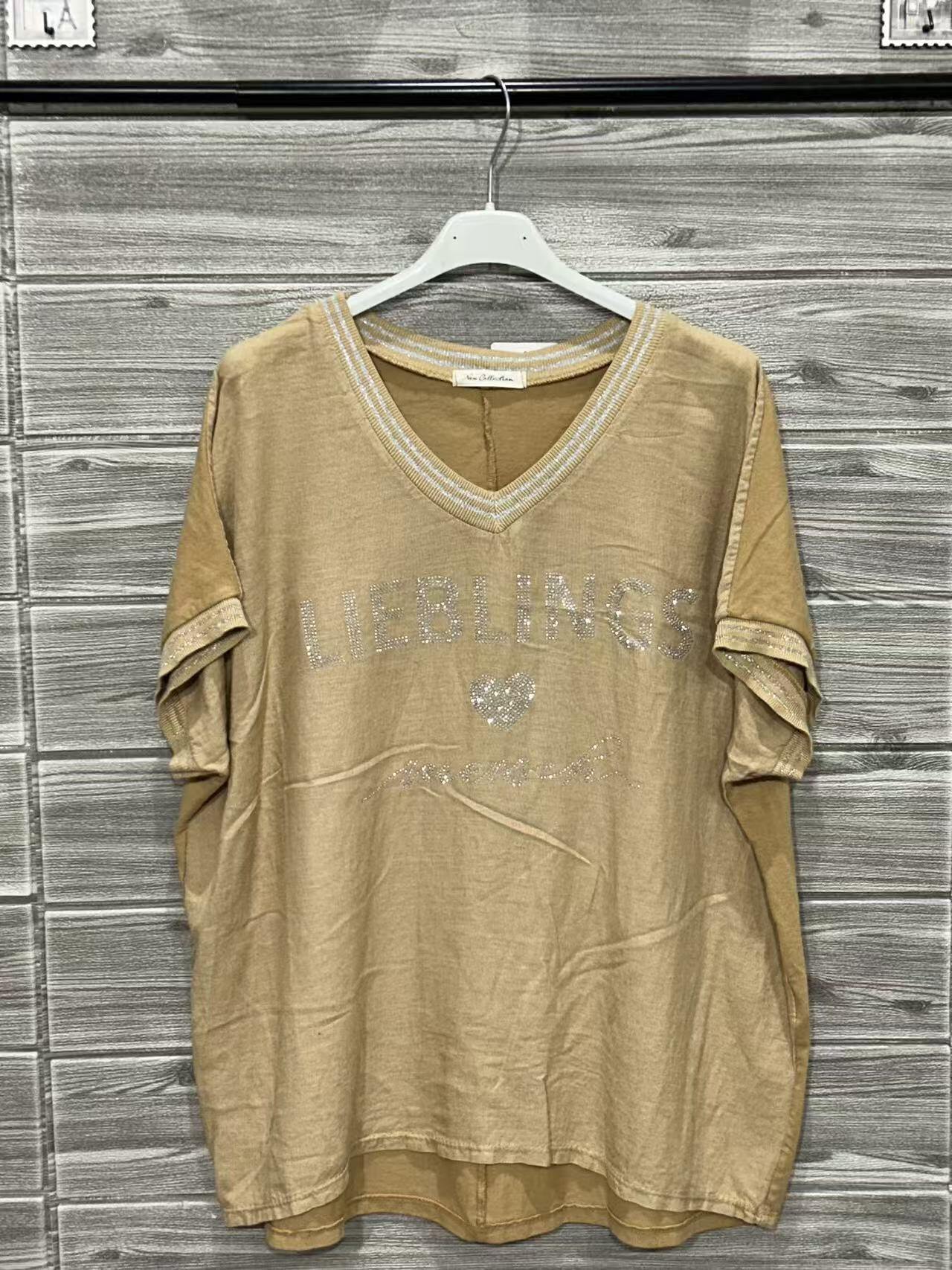 ZOT030C Cap Sleeve Cotton Top Caramel