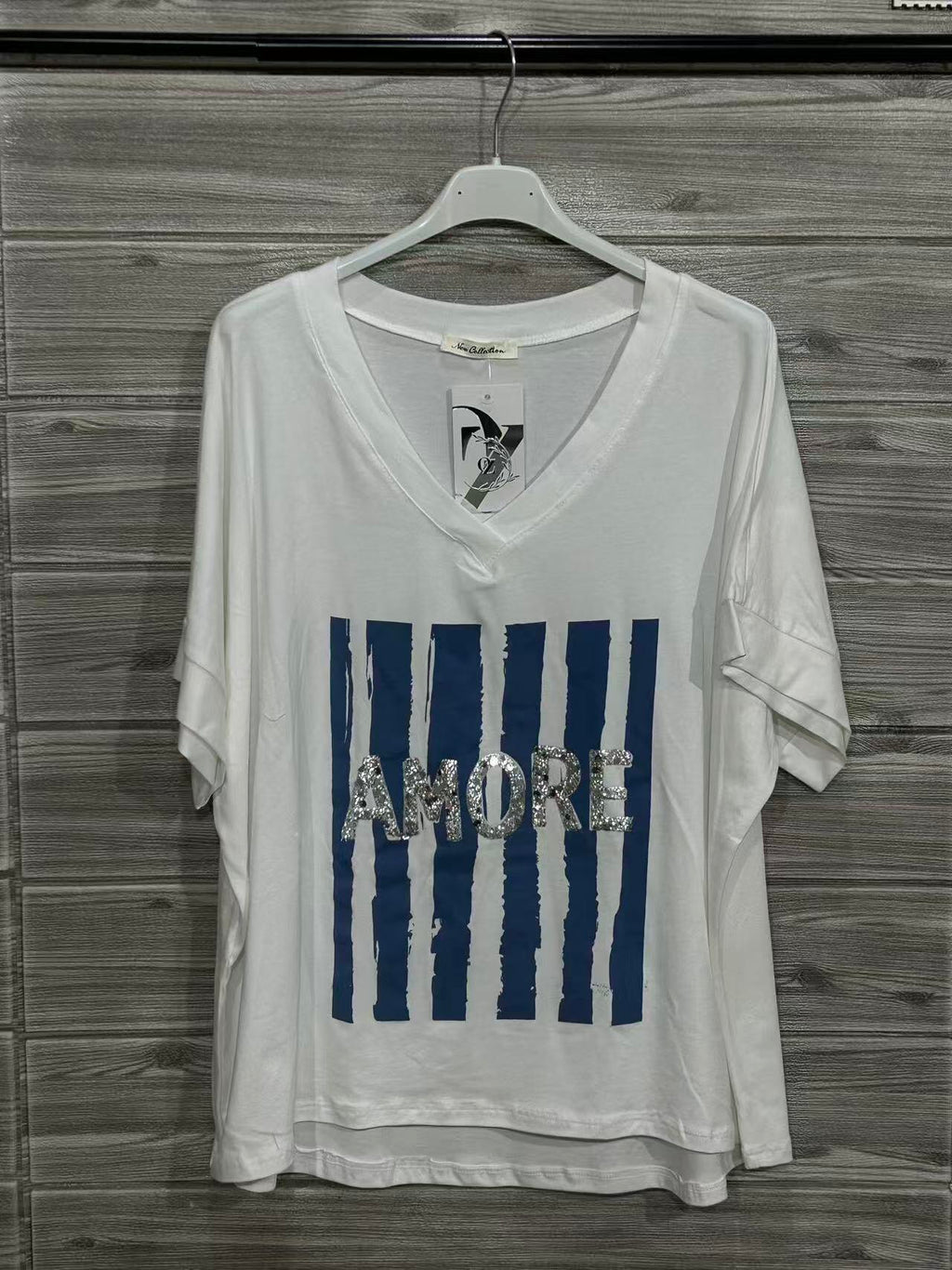 ZOT003JN Born Print Cotton T-Shirt Jeans